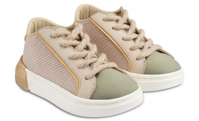 Παπουτσάκια βάπτισης N019-26  BEIGE-MINT